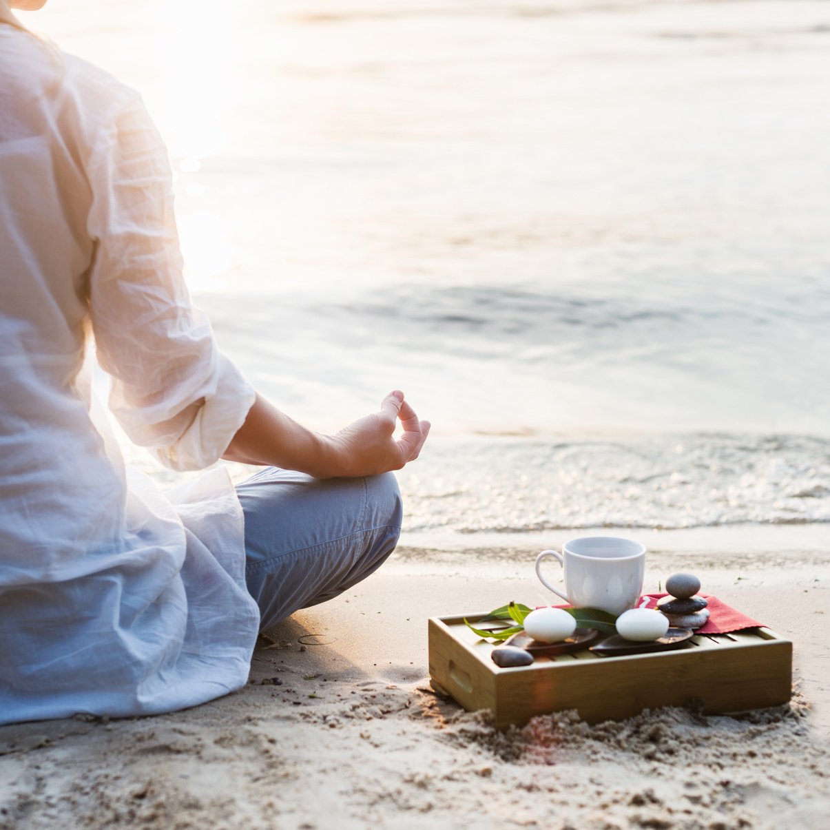 Woman meditating